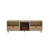Coastal Rattan-Door TV Stand for TVs up to 10015' â€“ Coastal Oak