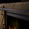 Bridgevine Home Farmhouse 66 inch Electric Fireplace TV Stand for TVs up to 80 inches, Barnwood Finish