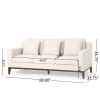 Mirod Comfy 3-seat Sofa with Wooden Legs, Modern for Living Room and Study