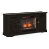 Bridgevine Home Topanga 68 inch Electric Fireplace TV Console for TVs up to 80 inches, Clove finish