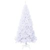 Artificial Christmas Tree with Thick Branches White 6 ft PVC