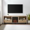 Coastal Rattan-Door TV Stand for TVs up to 10015' â€“ Coastal Oak